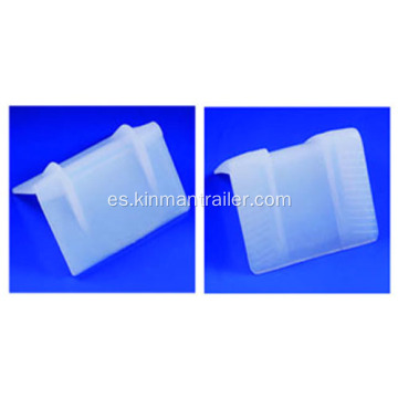 protector de esquina de plástico transparente